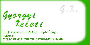 gyorgyi keleti business card